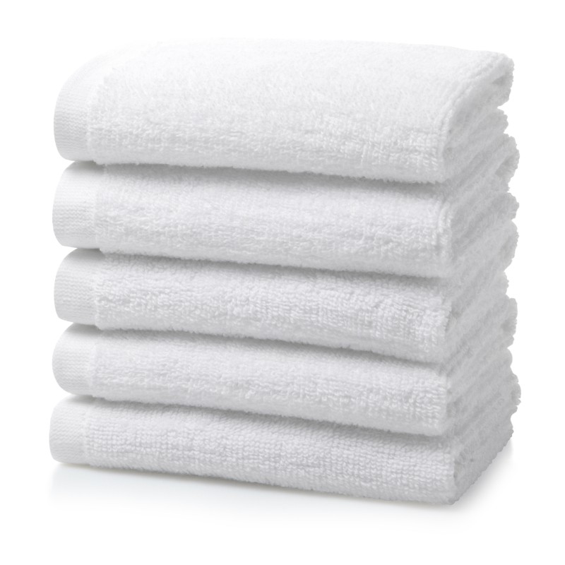 600 GSM double yarn white face towels